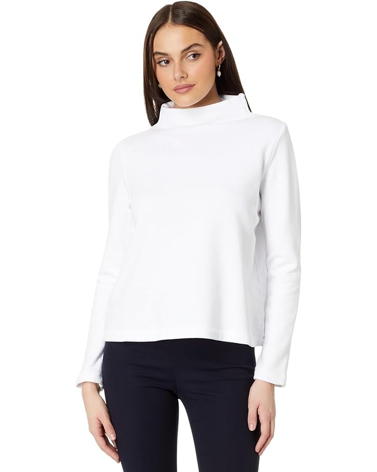 

Свитер Eileen Fisher Funnel Neck Top, белый