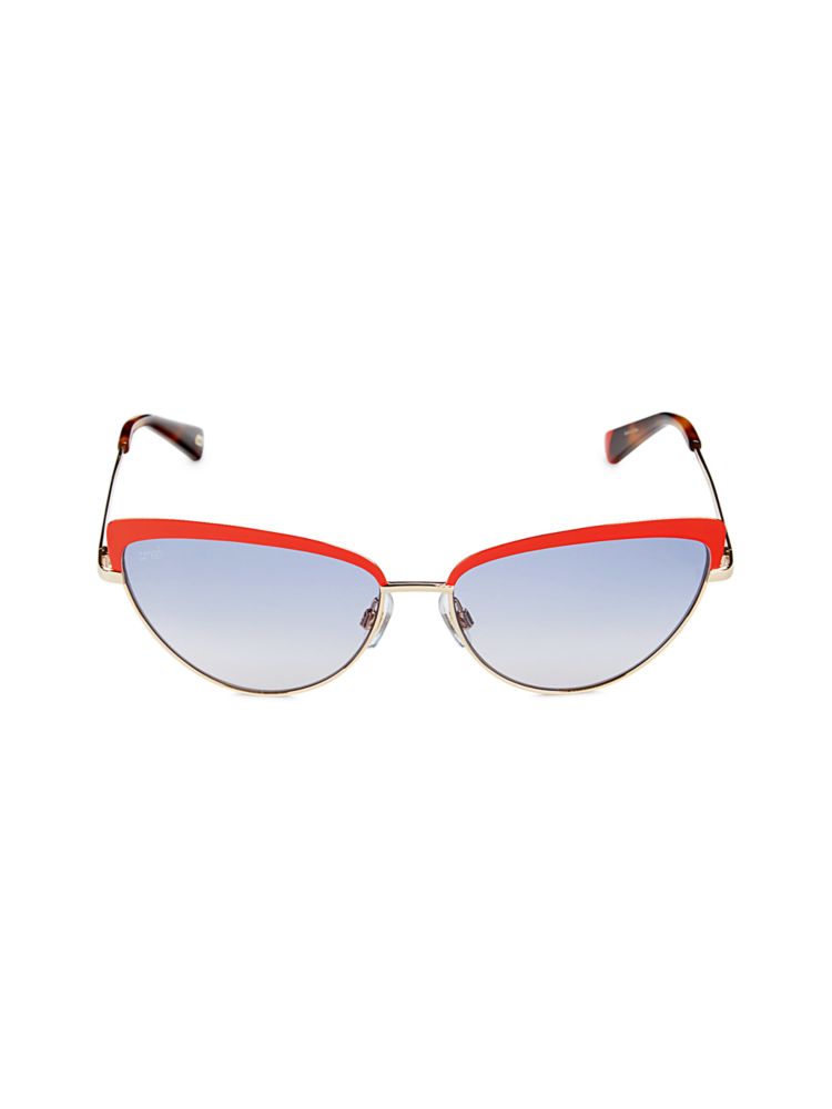 Солнцезащитные очки «кошачий глаз» 59MM Web, синий