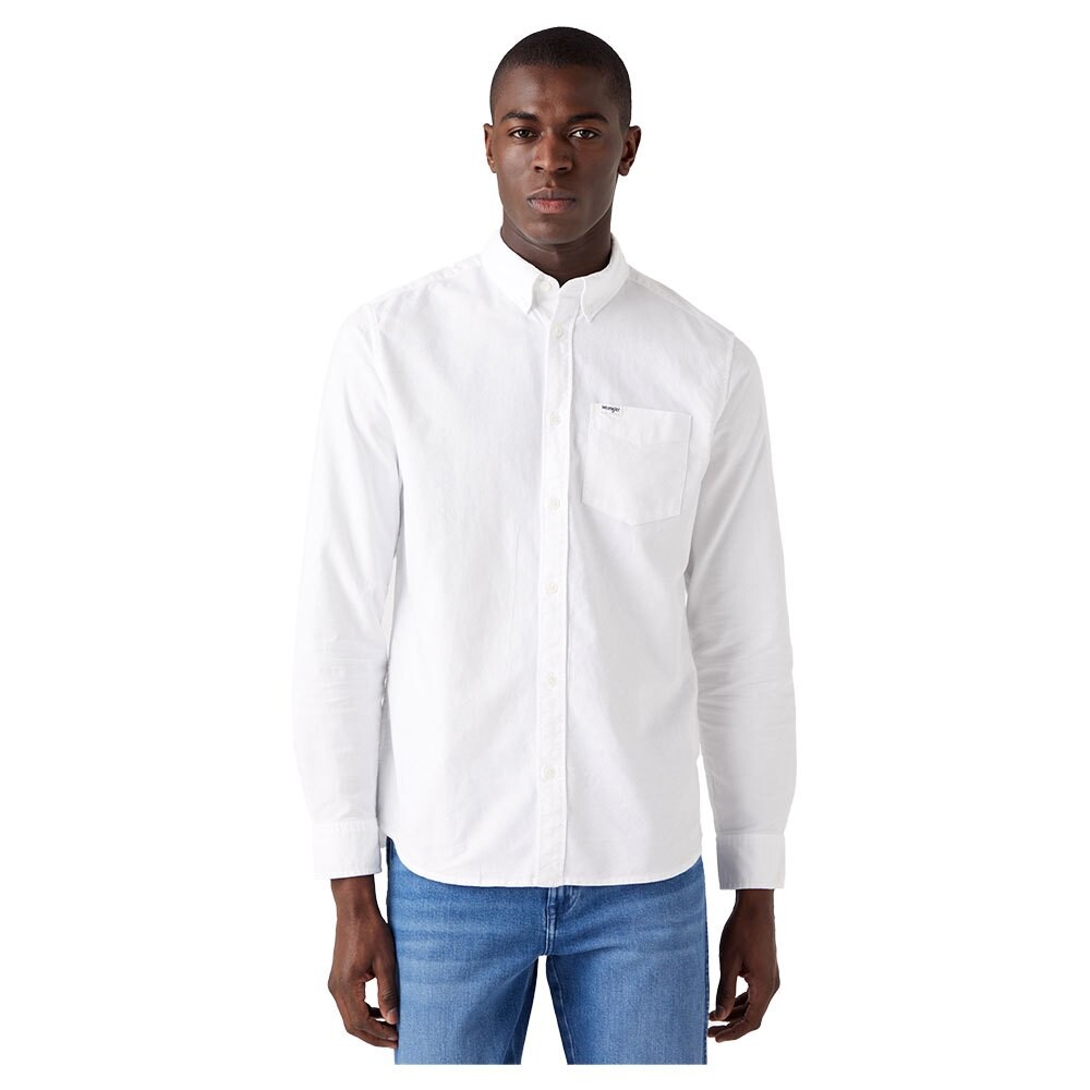 

Рубашка с длинным рукавом Wrangler W5B1BM989 1 Pocket Button Down, белый