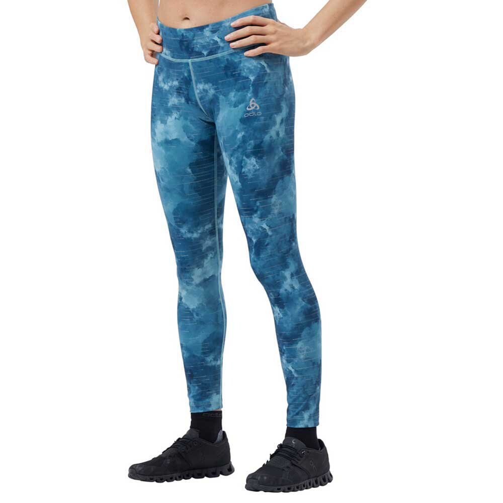 

Леггинсы Odlo Zeroweight Print Reflective, синий