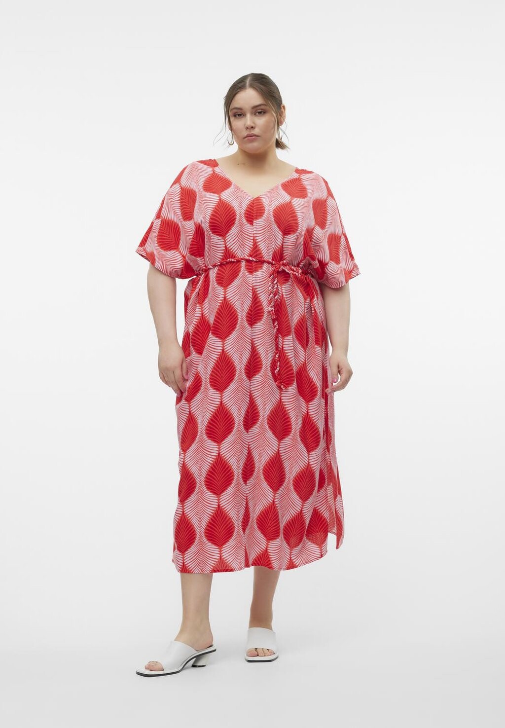 Повседневное платье Vmctula Olga Dress Vero Moda, красный
