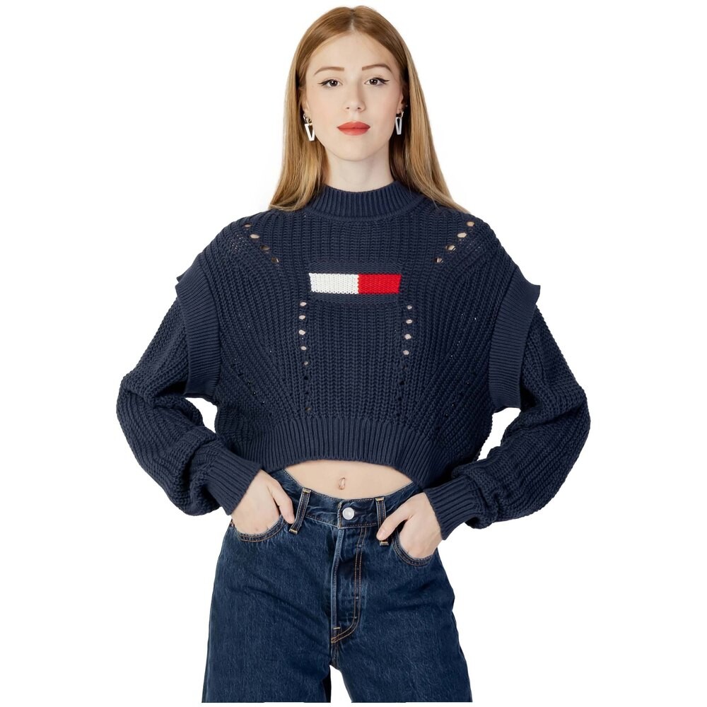 Свитер Tommy Jeans Flag Stit Oversized, синий