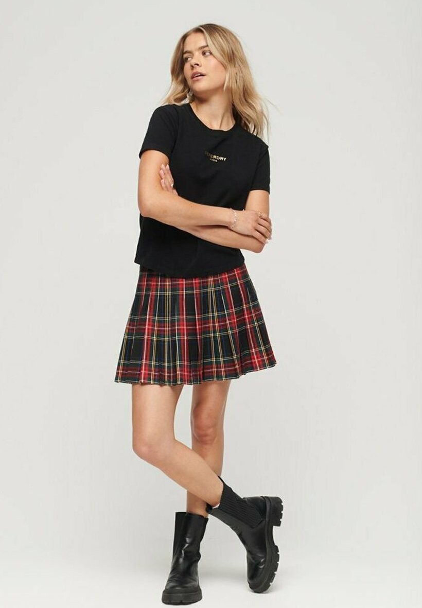 

Футболка с принтом LUXE GRAPHIC Superdry, цвет black gold