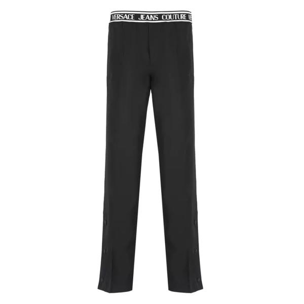 

Брюки trousers with logo Versace Jeans Couture, черный