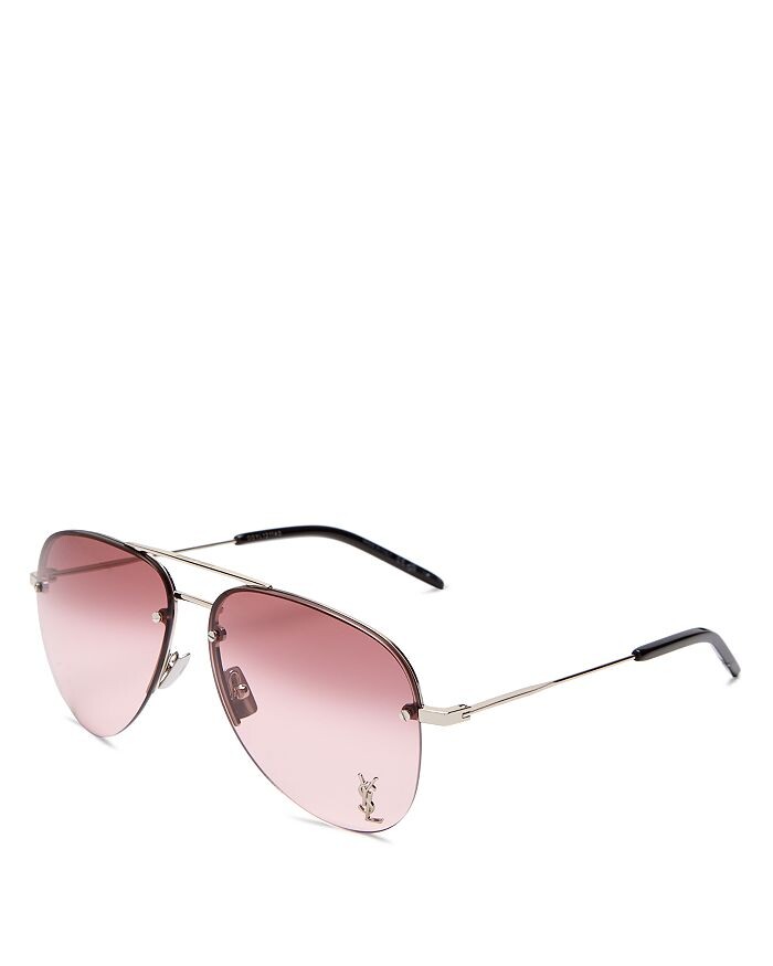 

Солнцезащитные очки-авиаторы CLASSIC 11 M Brow Bar, 59 мм Saint Laurent