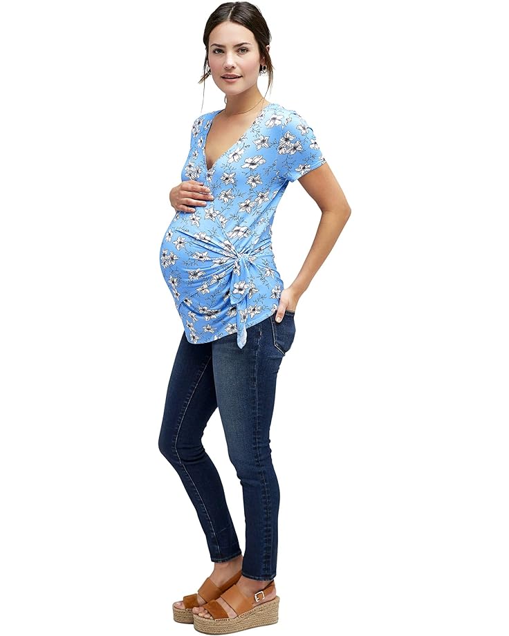 Топ NOM Maternity Pia Maternity Top, цвет Blue Floral