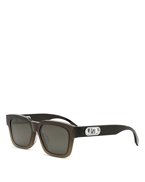 

Прямоугольные солнцезащитные очки O'Lock, 53 мм Fendi, цвет Brown