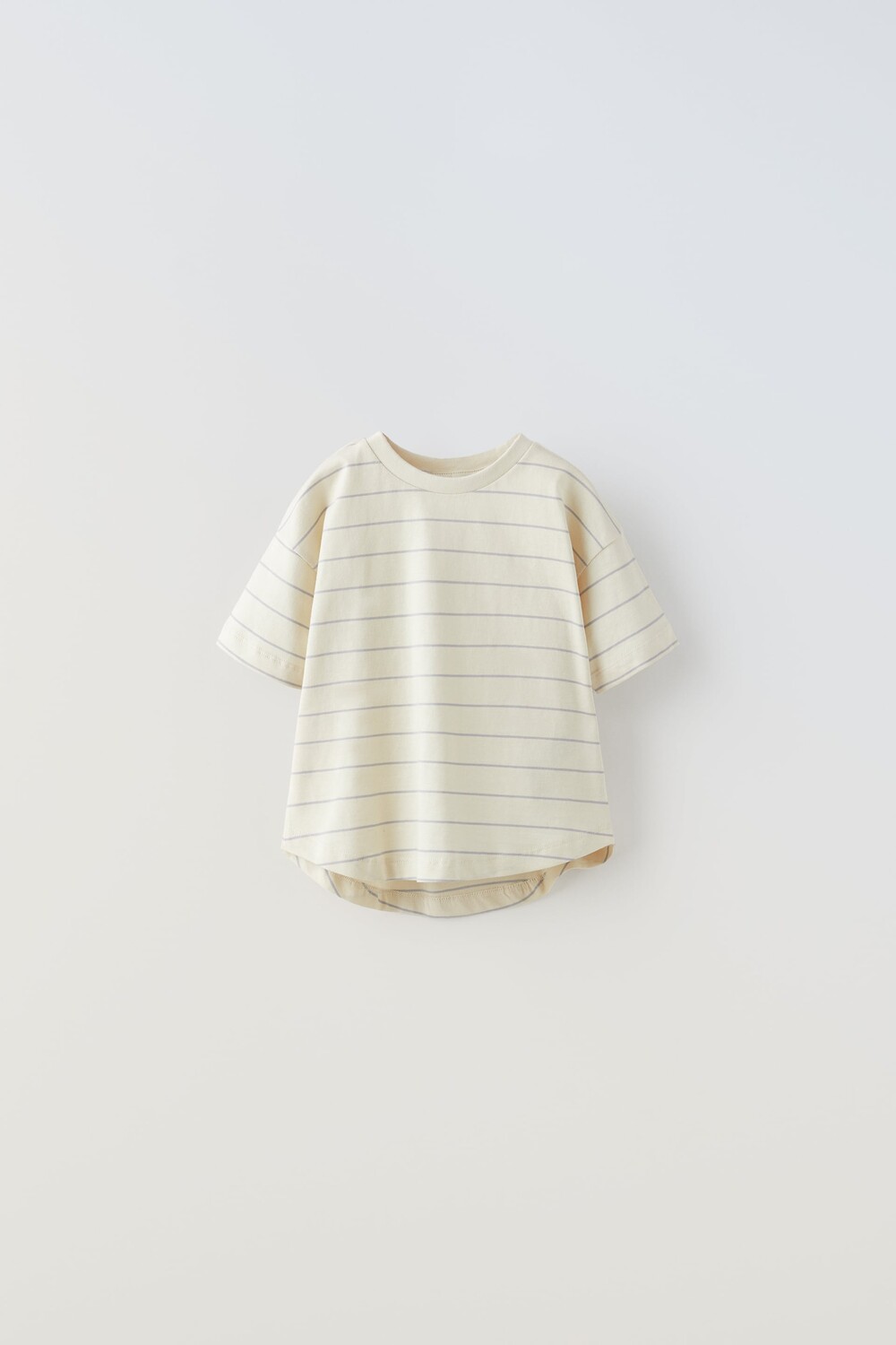 

Полосатая футболка Zara, экрю / синий