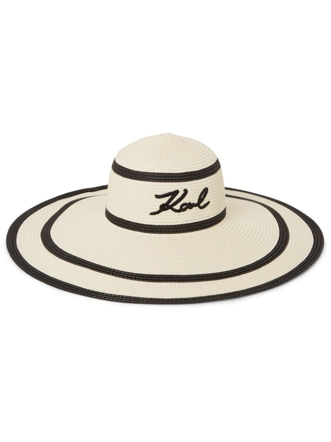

Karl Lagerfeld шляпа Signature с полосками, белый