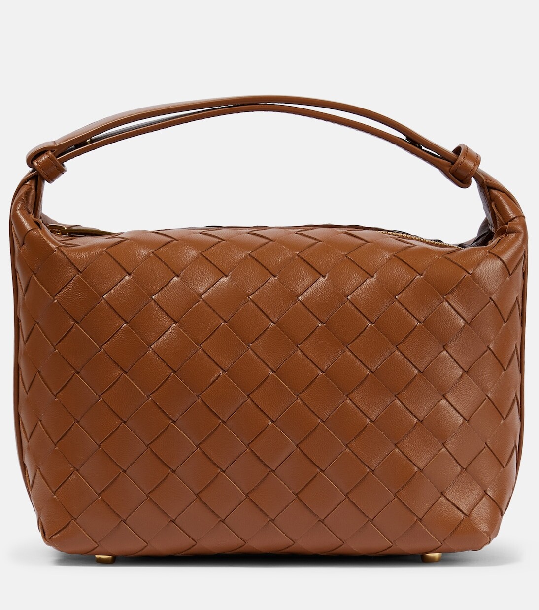 

Миниатюрная кожаная сумка через плечо wallace Bottega Veneta, коричневый