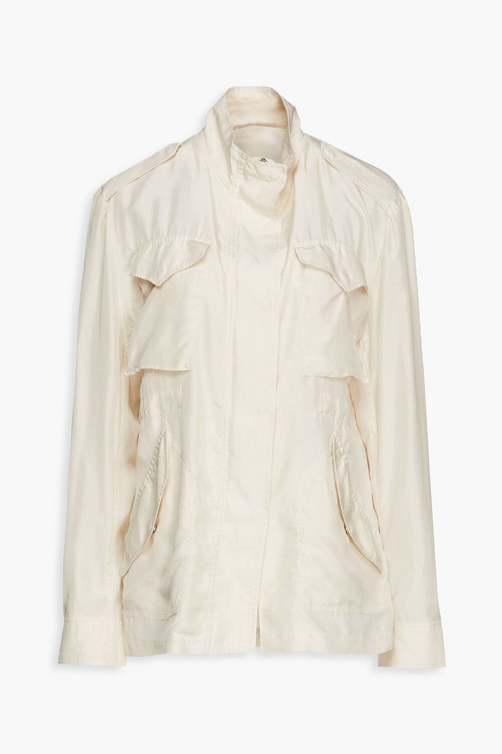 

Куртка Roth из шелка-хаботай RAG & BONE, экру, Синий