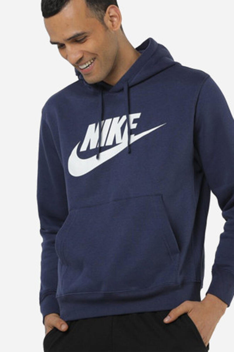Флисовая худи Nike Sportswear Club Nike, темно-синий фото