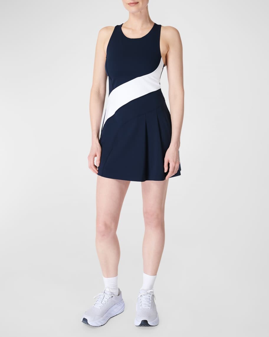 

Теннисное платье Grand Slam с цветными блоками Sweaty Betty
