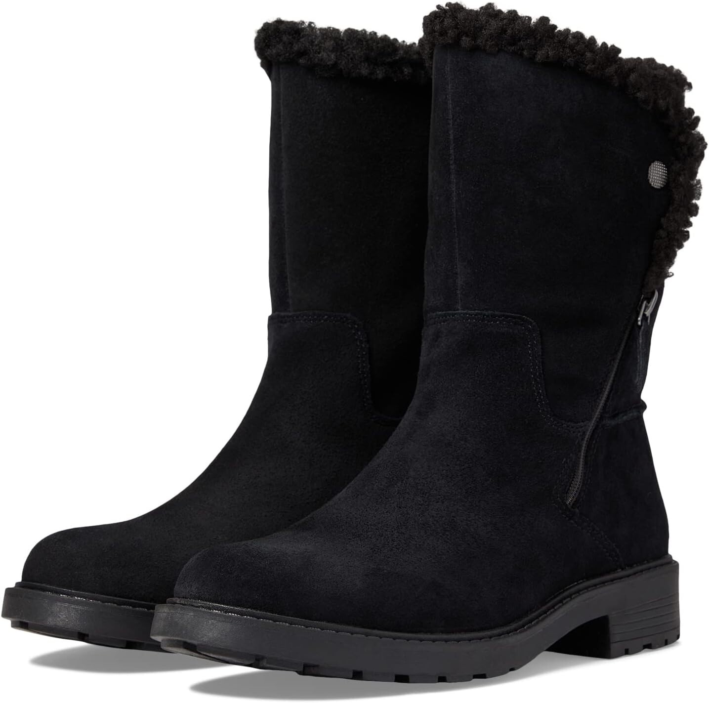 

Сапоги Opal Zip Clarks, черная замша