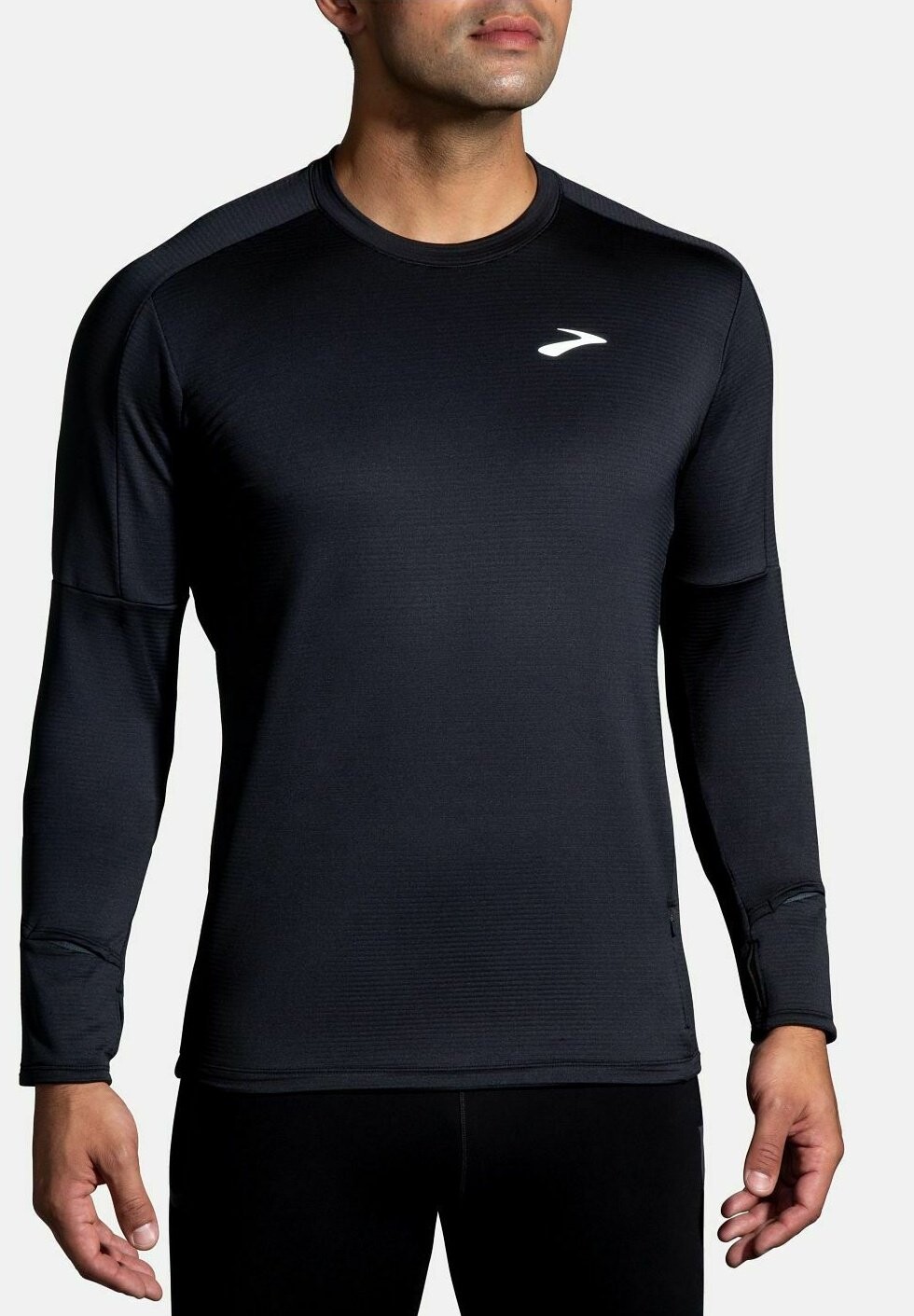 

футболка с длинным рукавом Notch Thermal Long Sleeve 2.0 Brooks, черный