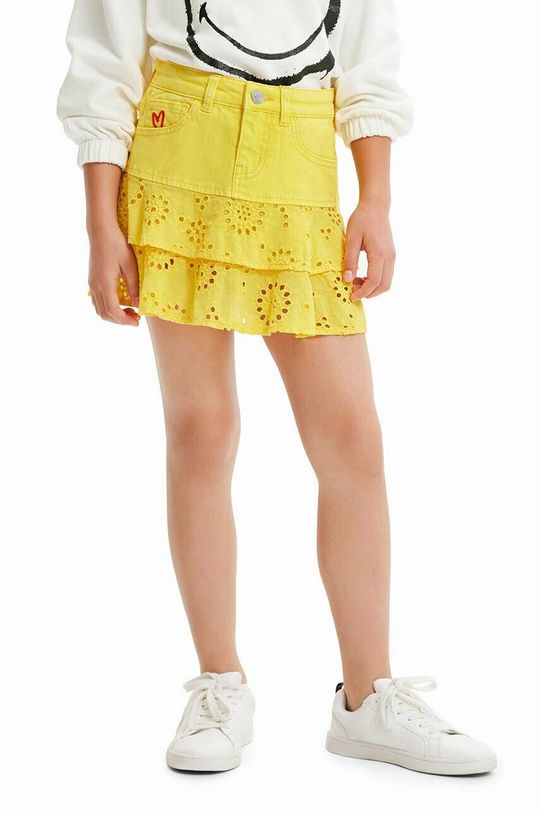 цена Desigual детская юбка, желтый