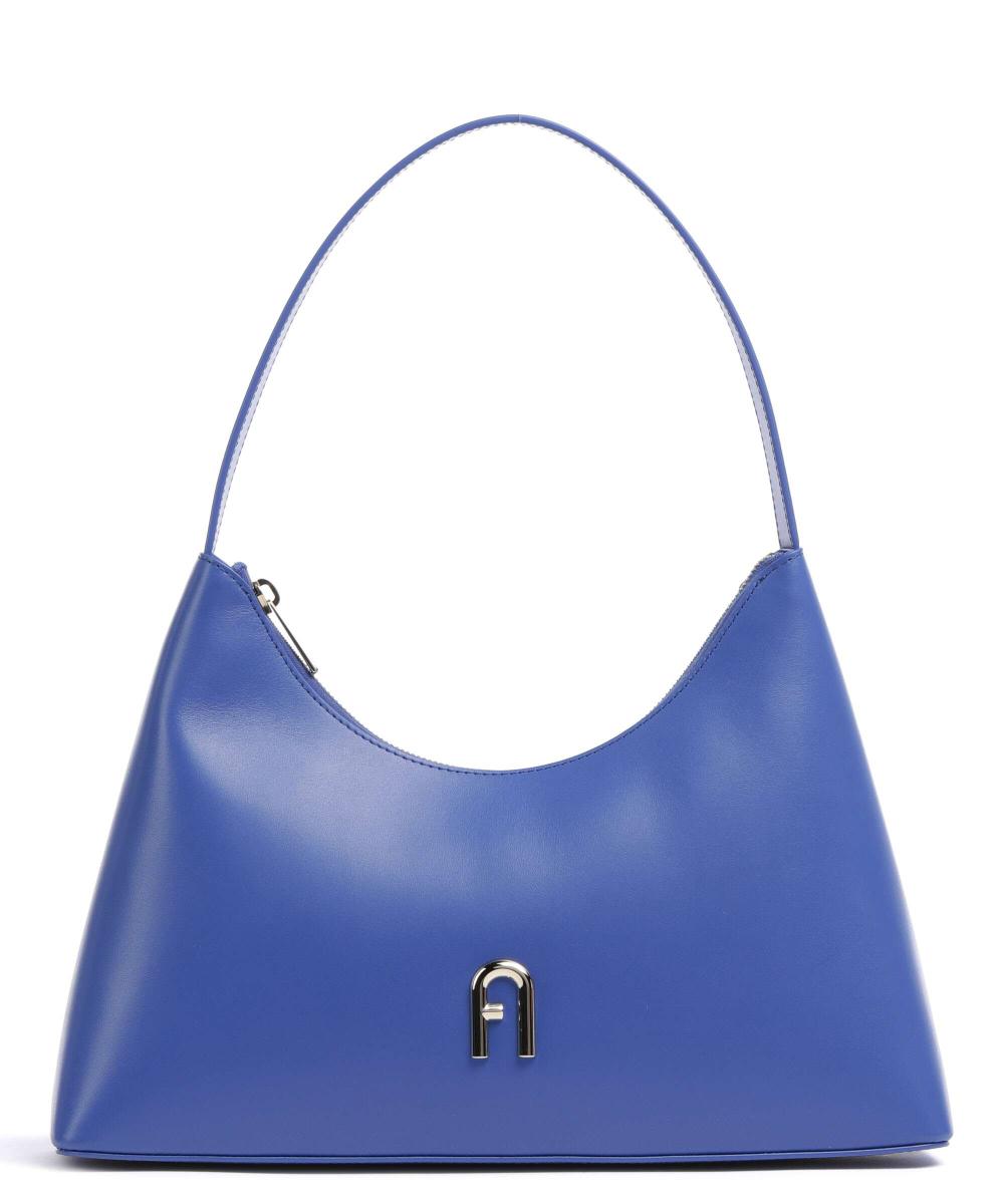 Кожаная сумка-ведро Diamante S Furla, синий наплечная сумка женская furla diamante s коричневый