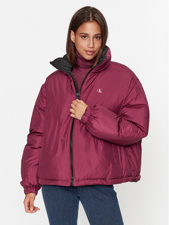 

Пуховик оверсайз Calvin Klein, фиолетовый