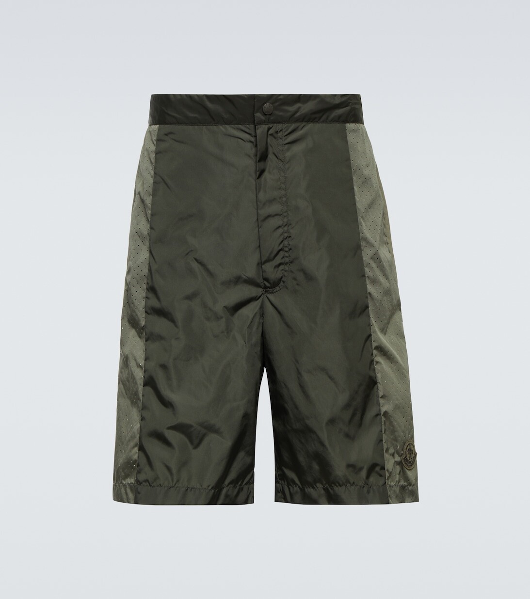

Широкие технические шорты Moncler, зеленый