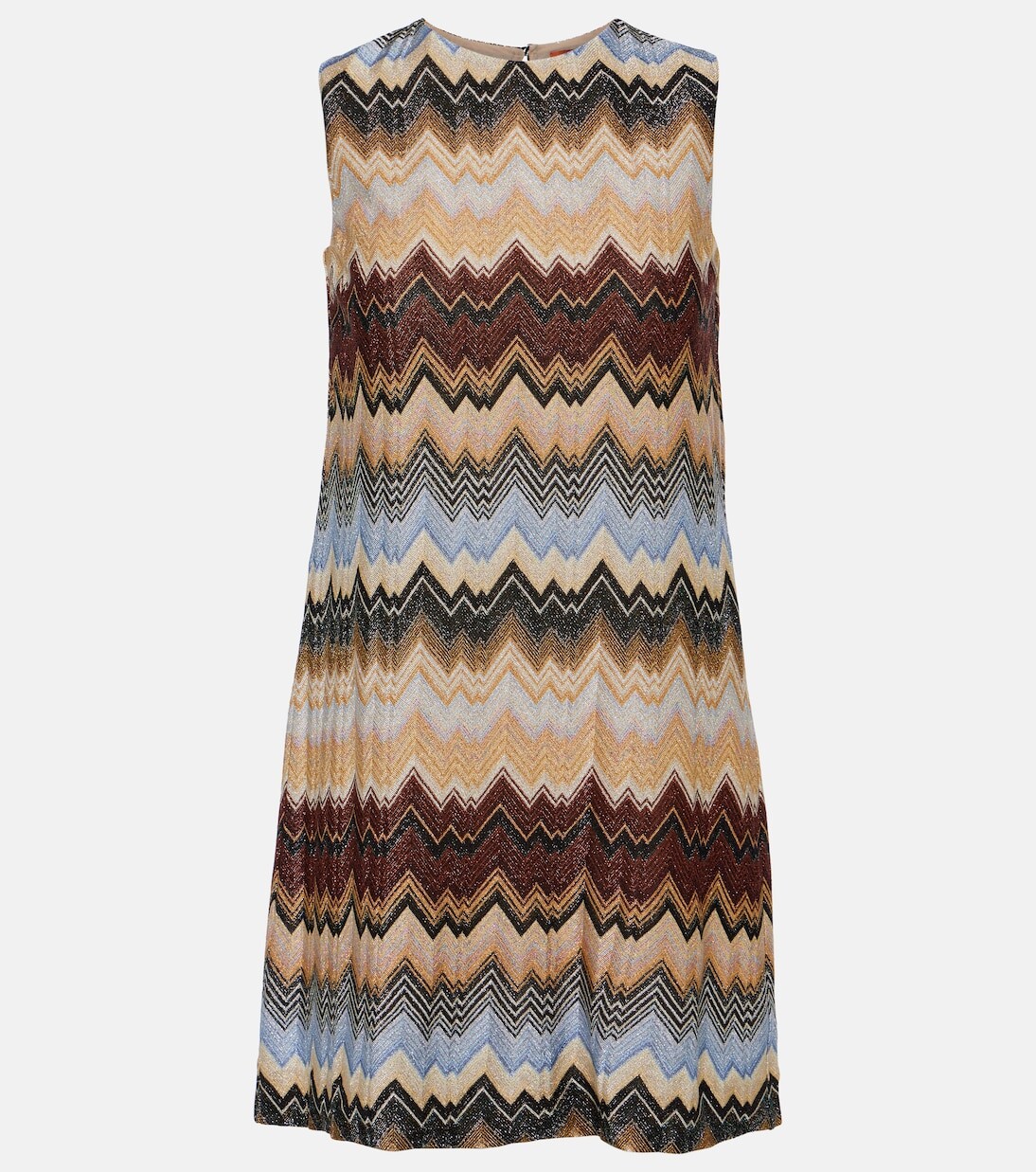 

Мини-платье зигзагообразной вязки с эффектом металлик Missoni, мультиколор