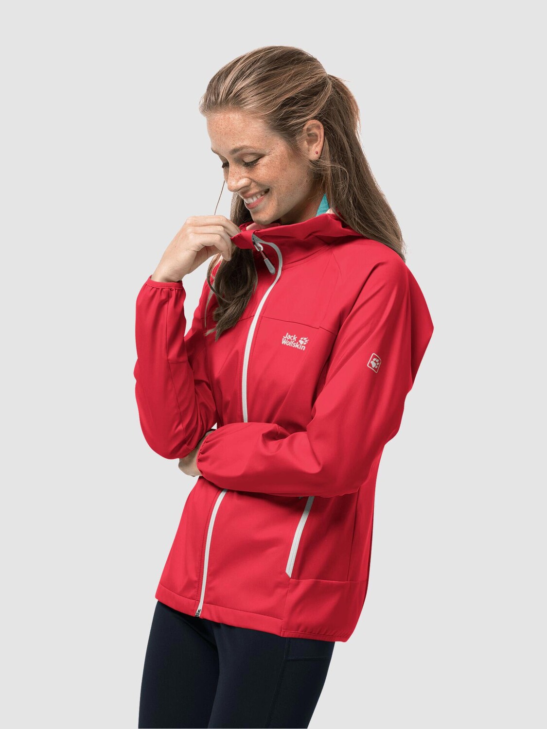 

Куртка Jack Wolfskin EAGLE PEAK II SOFTSHELL W, красный