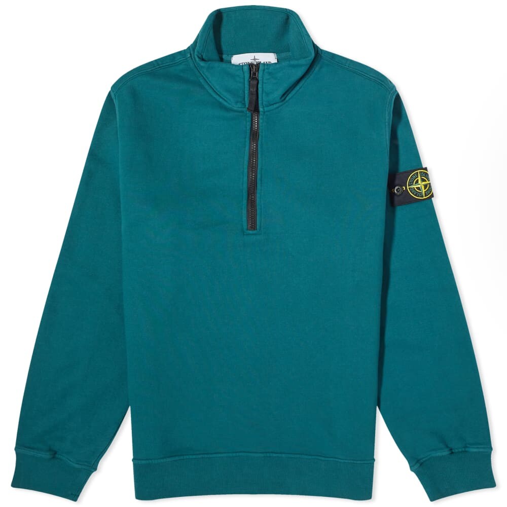 

Окрашенный в одежде спортивный свитер Stone Island на молнии до половины