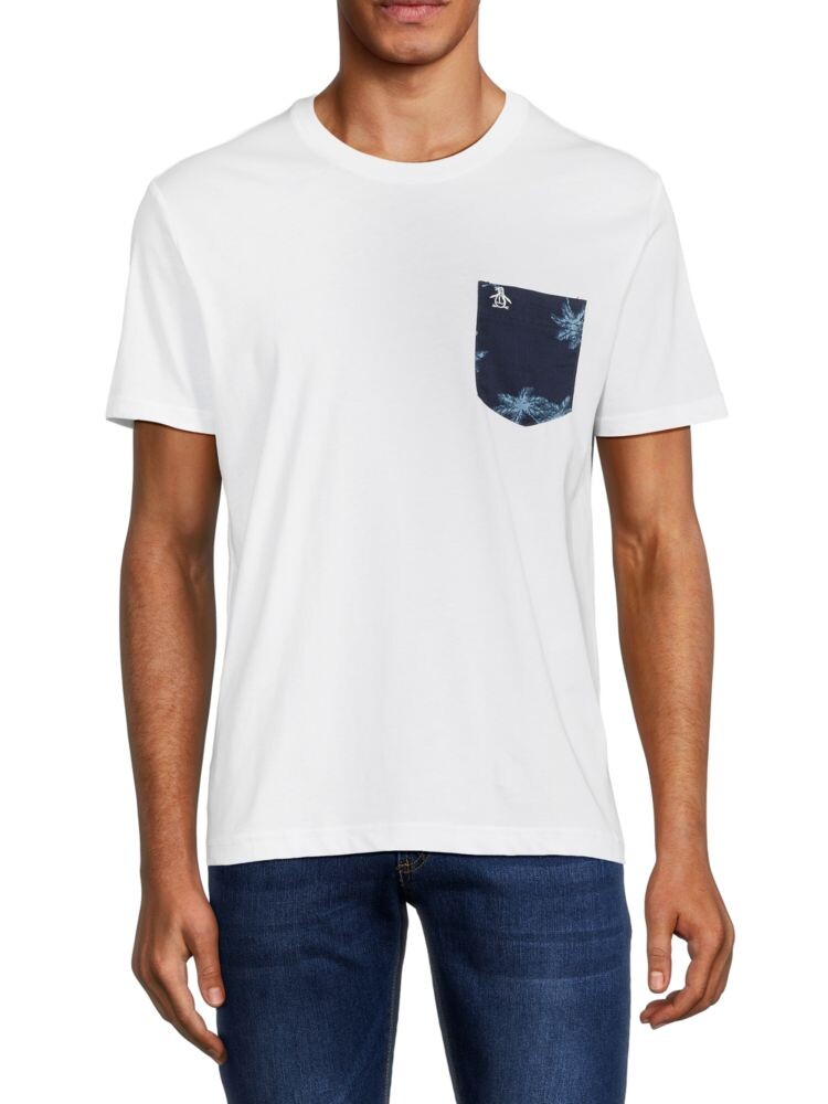 

Футболка с тропическим карманом Original Penguin, цвет Bright White