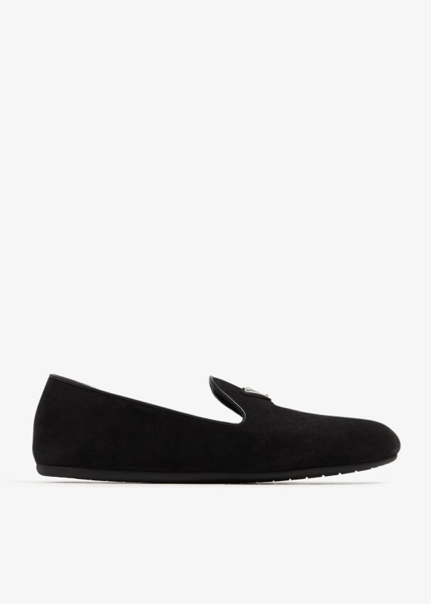 

Лоферы Prada Suede, черный
