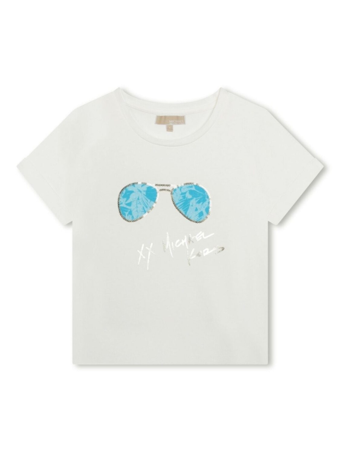 

Michael Kors Kids футболка с графичным принтом, белый