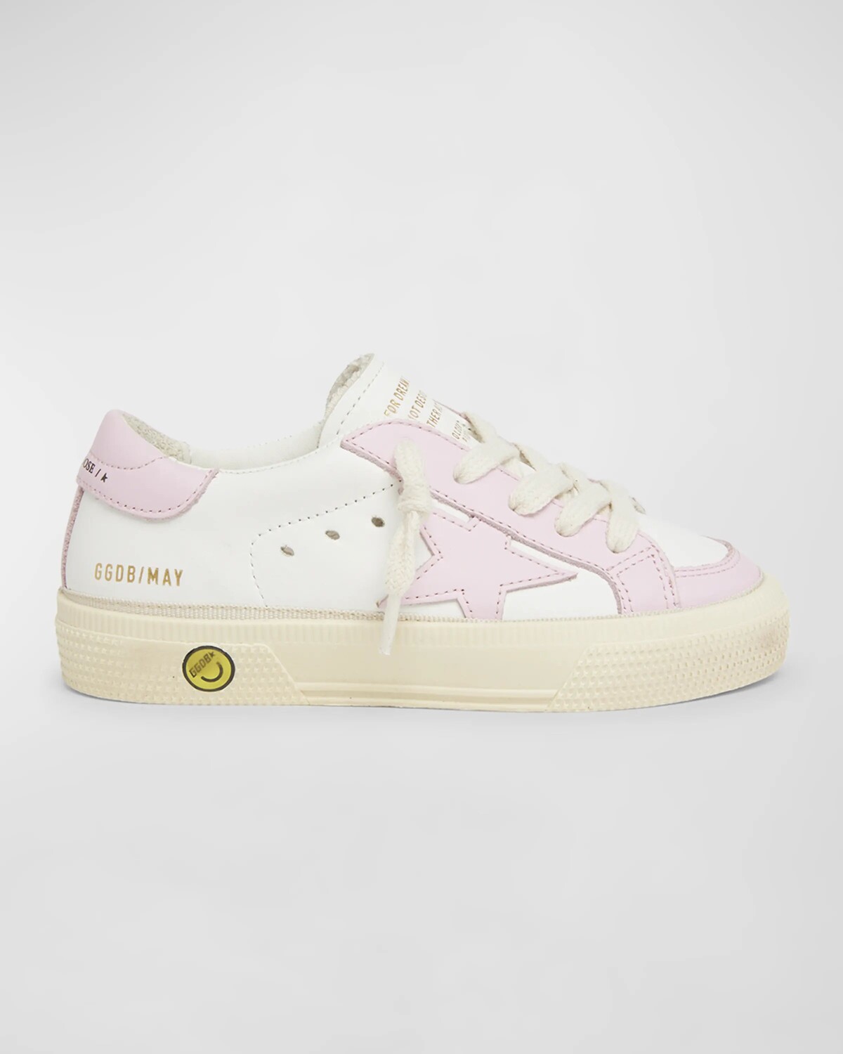 

Кожаные кроссовки May Star для девочек, для малышей/детей Golden Goose, цвет White Pink