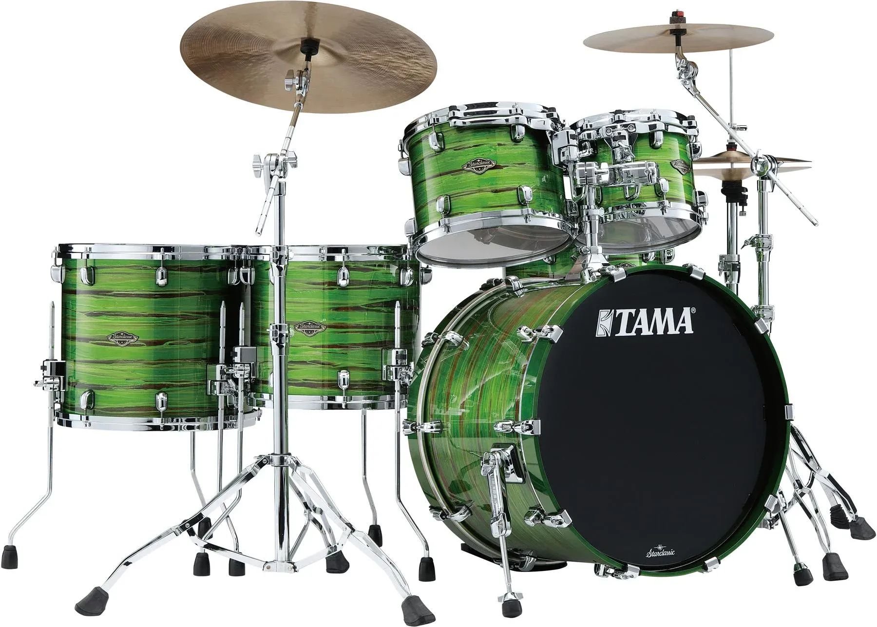 

Tama Starclassic Орех/Береза ​​WBS52LS Набор из 5 ракушек - лак Shamrock Oyster