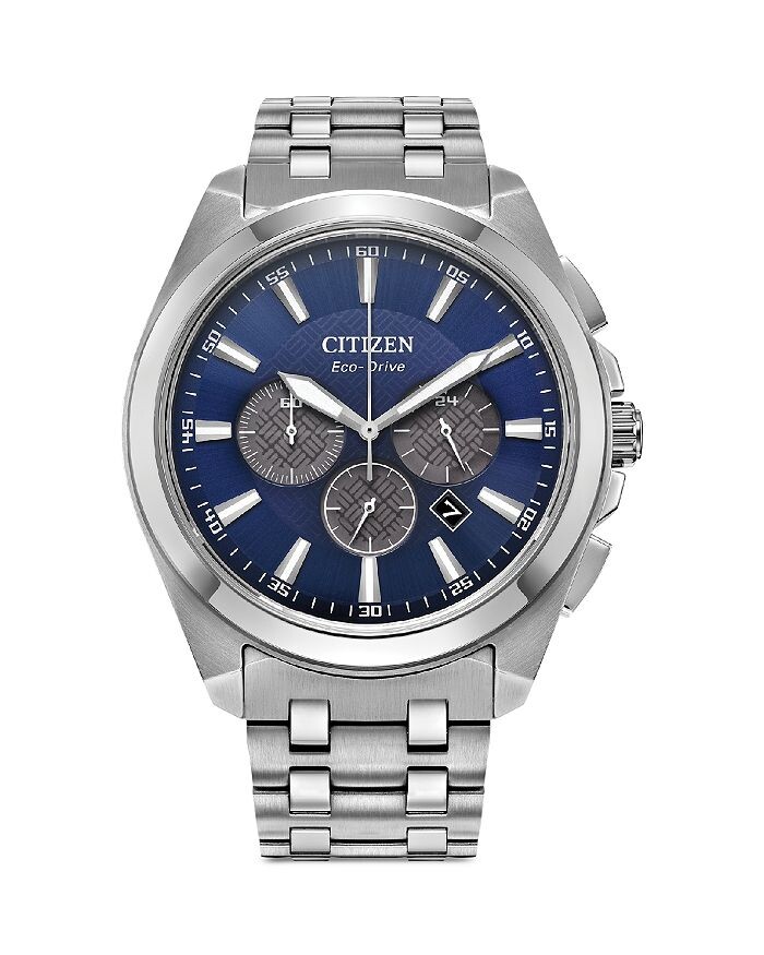 

Классические часы Citizen Eco-Drive, 41 мм, синий