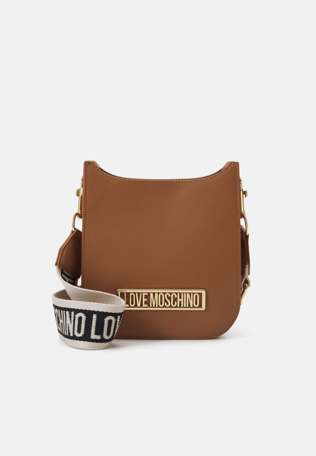 Сумка через плечо Webbing Strap Love Moschino, коричневый софа keter corfu ii max love seat brown