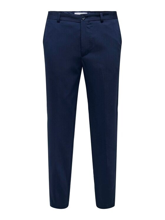 

Брюки из ткани regular fit Only & Sons, синий