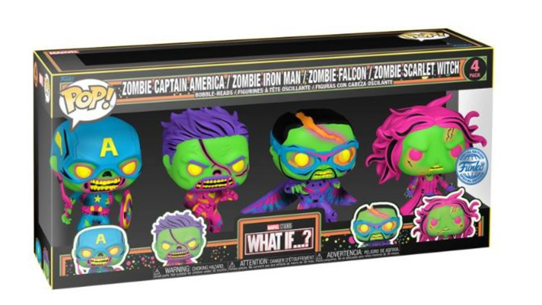 

Funko - Pop! Что, если Винил Blacklight, 4 шт