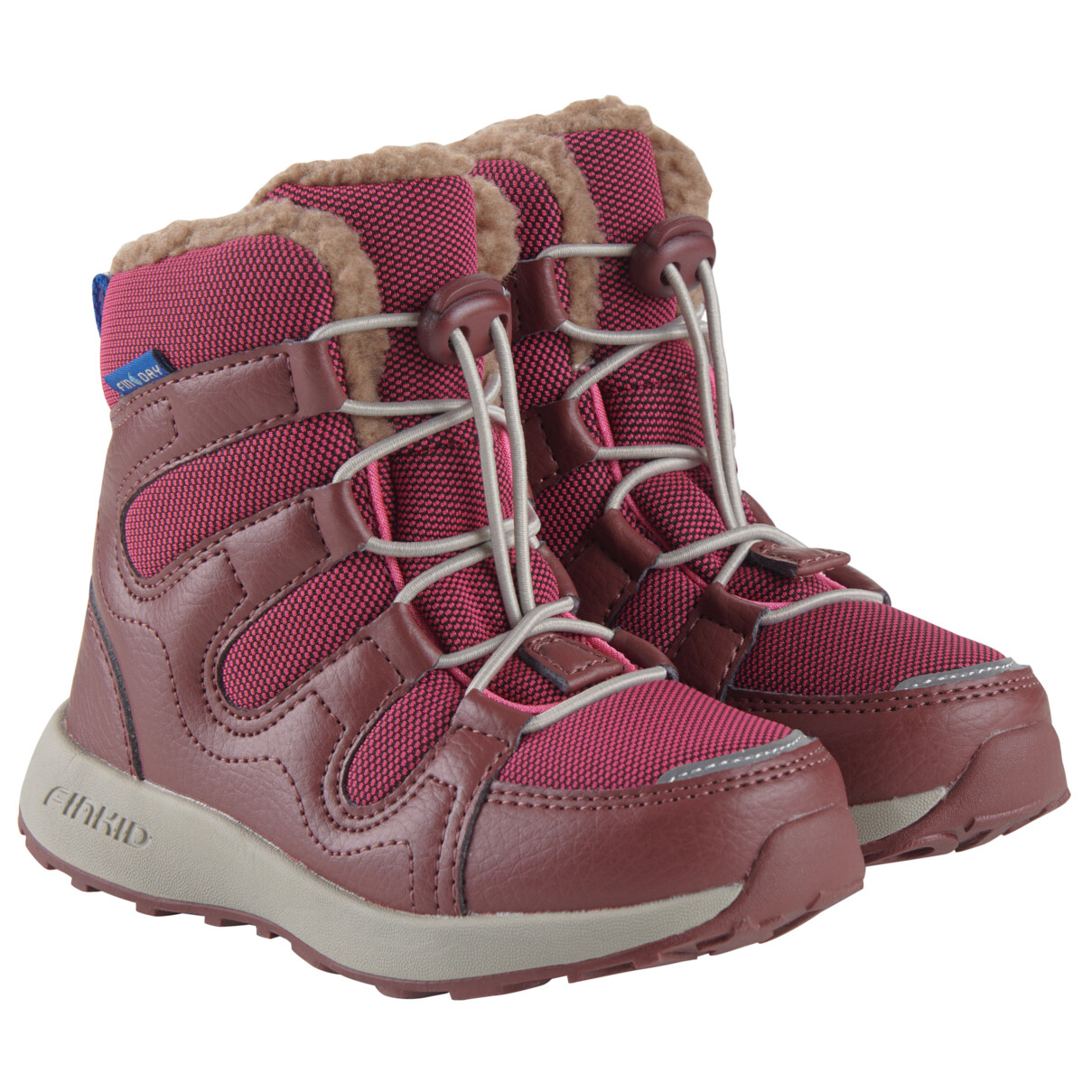 

Зимние ботинки Finkid Kid's Huippu, цвет Raspberry/Sable