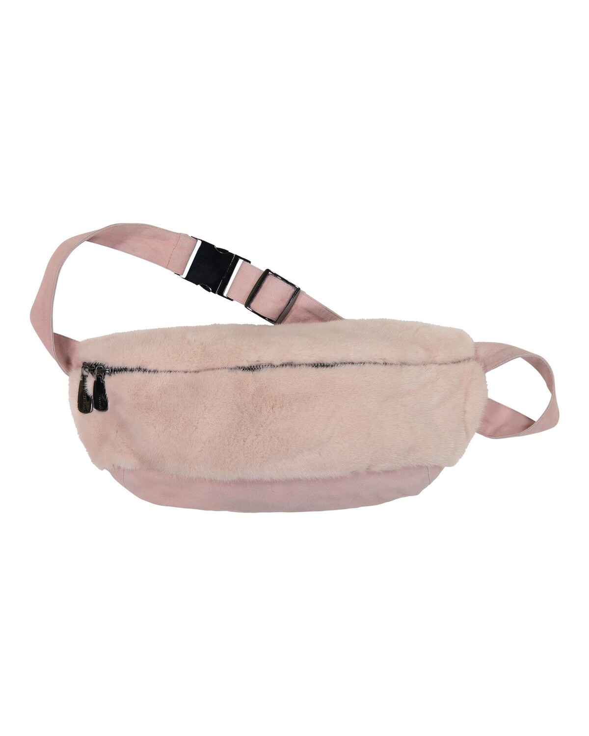 

Норковая сумка через плечо GORSKI, цвет Blush