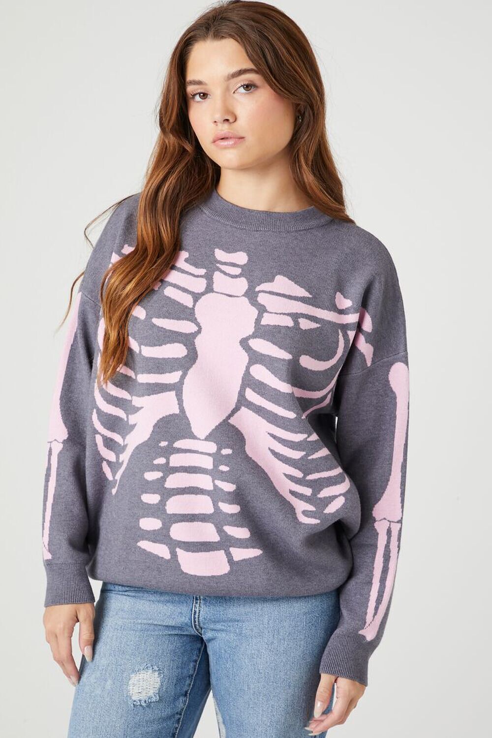 

Пуловер с рисунком скелета Forever 21