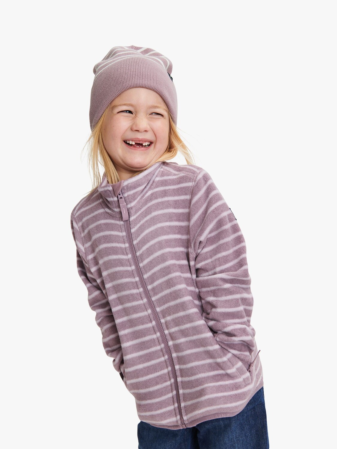 

Флисовая куртка Polarn O. Pyret Baby CH, фиолетовая