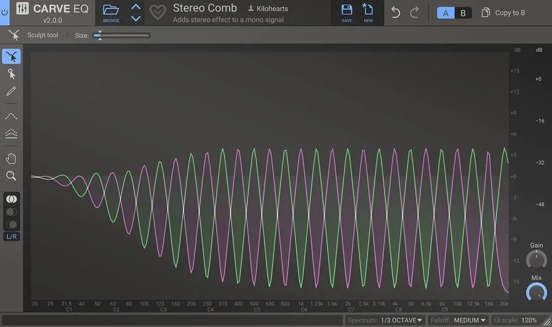 

Плагин графического эквалайзера Kilohearts Carve EQ