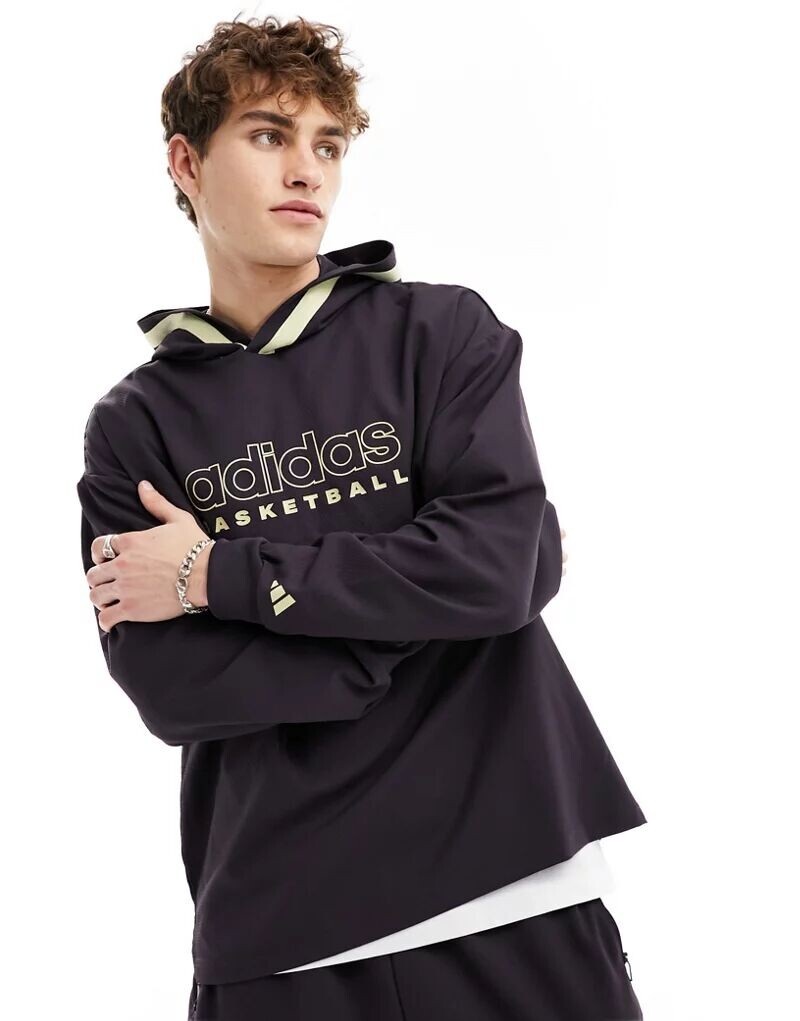 

Худи фиолетового цвета adidas Performance Basketball Select