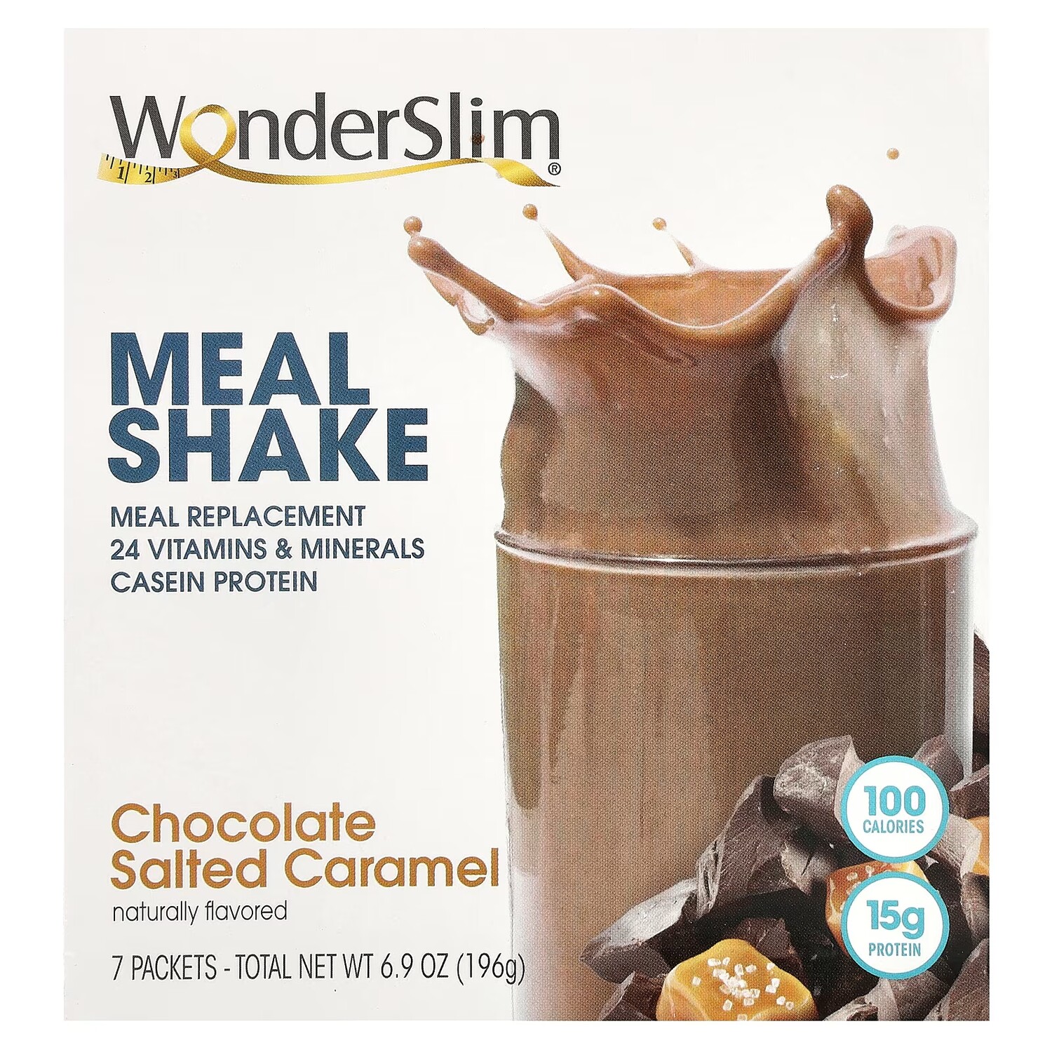 

WonderSlim Meal Shake Шоколад с соленой карамелью 7 пакетов по 28 г каждый