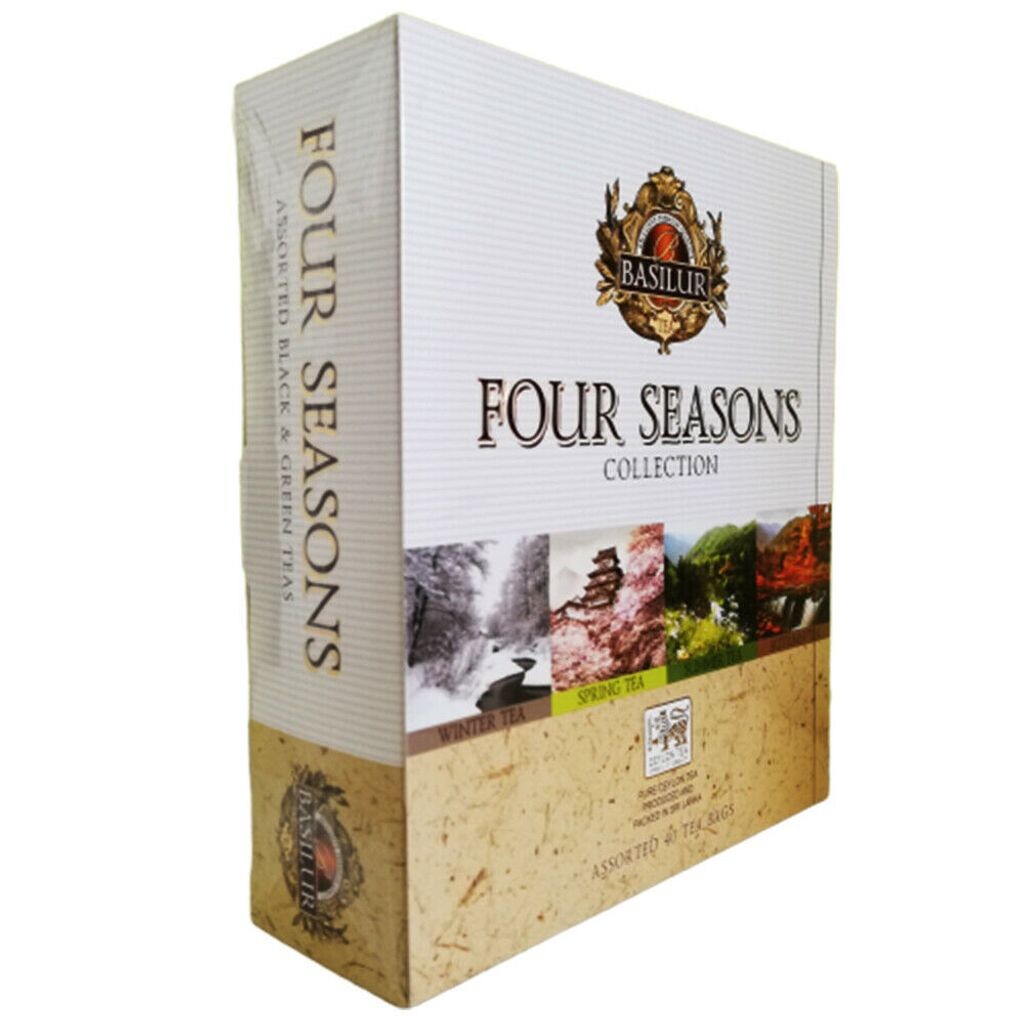 

Чайный набор Basilur Four Seasons 4 вида чая 40 пакетиков черный чай зеленый чай