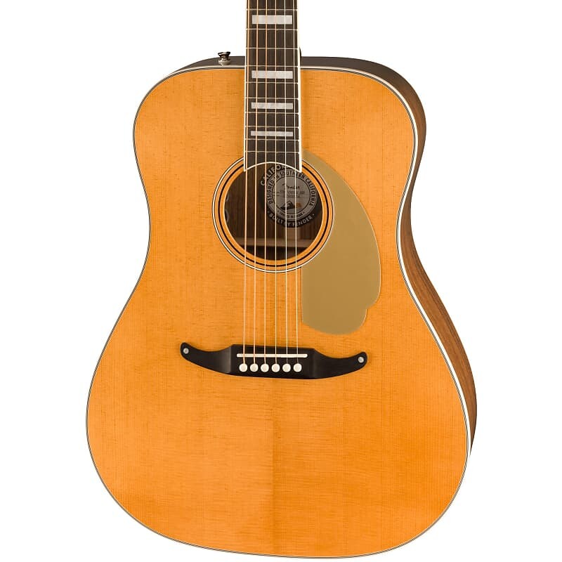 

Акустическая гитара Fender King Vintage - Aged Natural, Ovangkol Fingerboard, Gold Pickguard