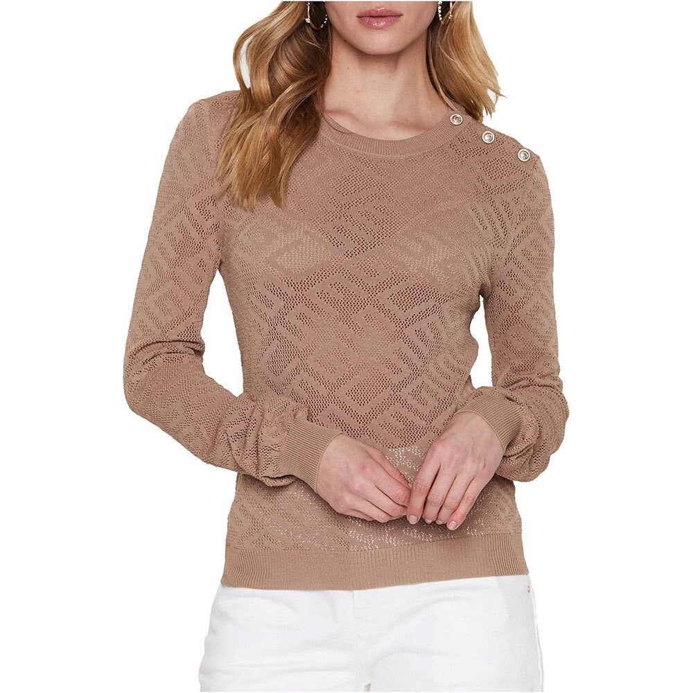 

Свитер Guess Round Neck, бежевый