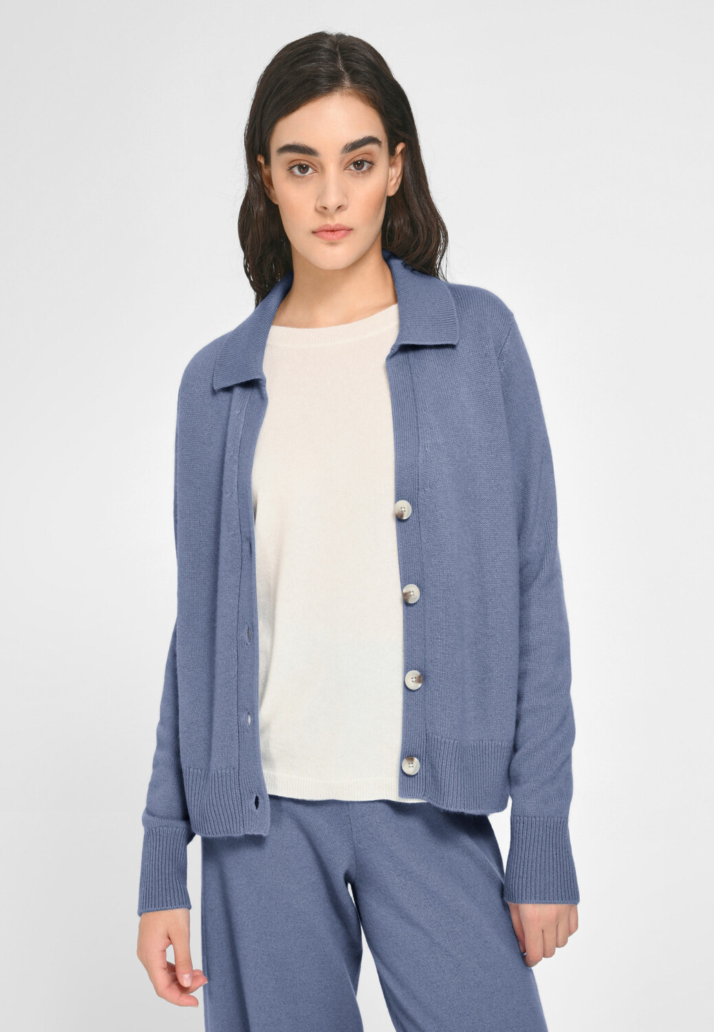 

Толстовка include Strickjacke Cashmere, серо-голубой