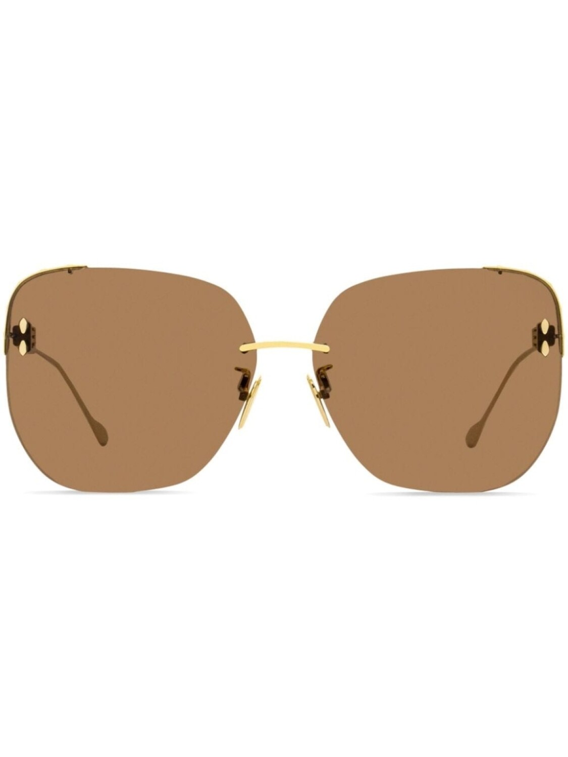 

Isabel Marant Eyewear солнцезащитные очки в квадратной оправе, золотой