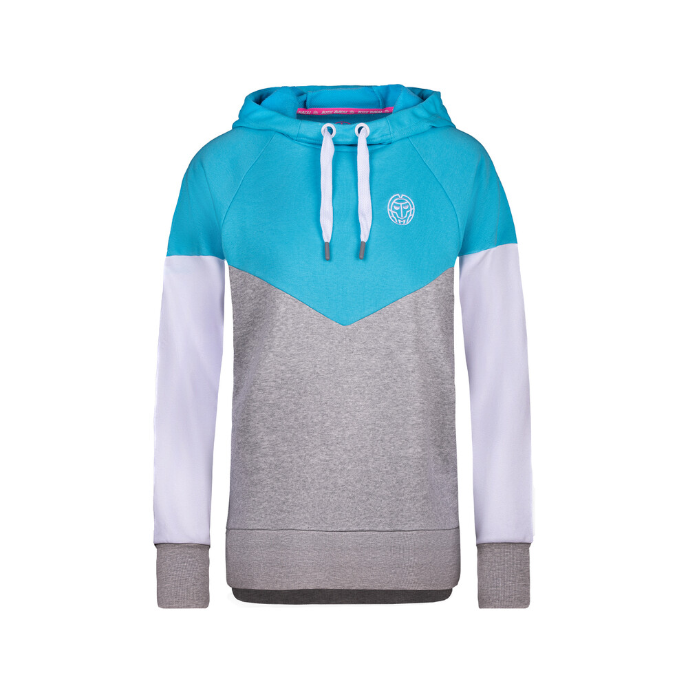 

Толстовка BIDI BADU Flavia Lifestyle Hoody aqua/light grey/white, цвет aqua/hellgrau/weiß