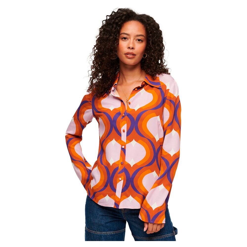 

Рубашка Superdry 70S Print, оранжевый