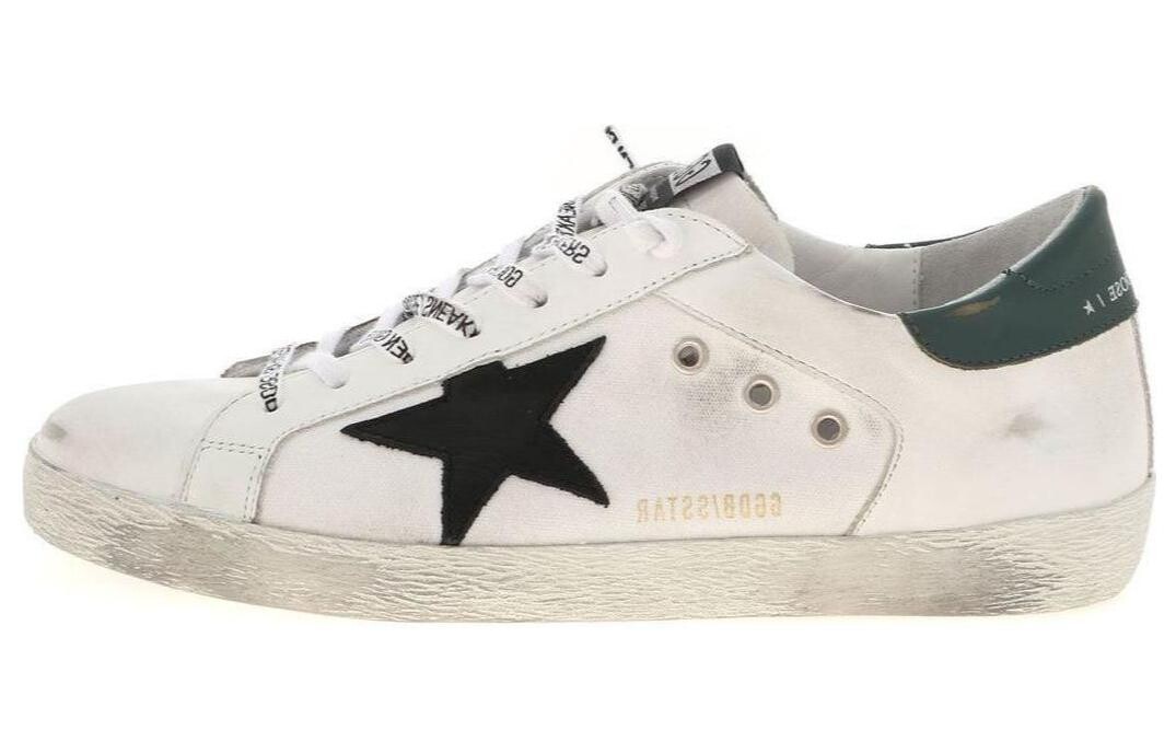 

Кроссовки Golden Goose Super-Star на шнурках, белый / черный